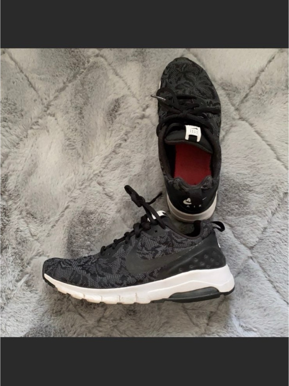 Black womens Athletic Sneakers with Air Cushion